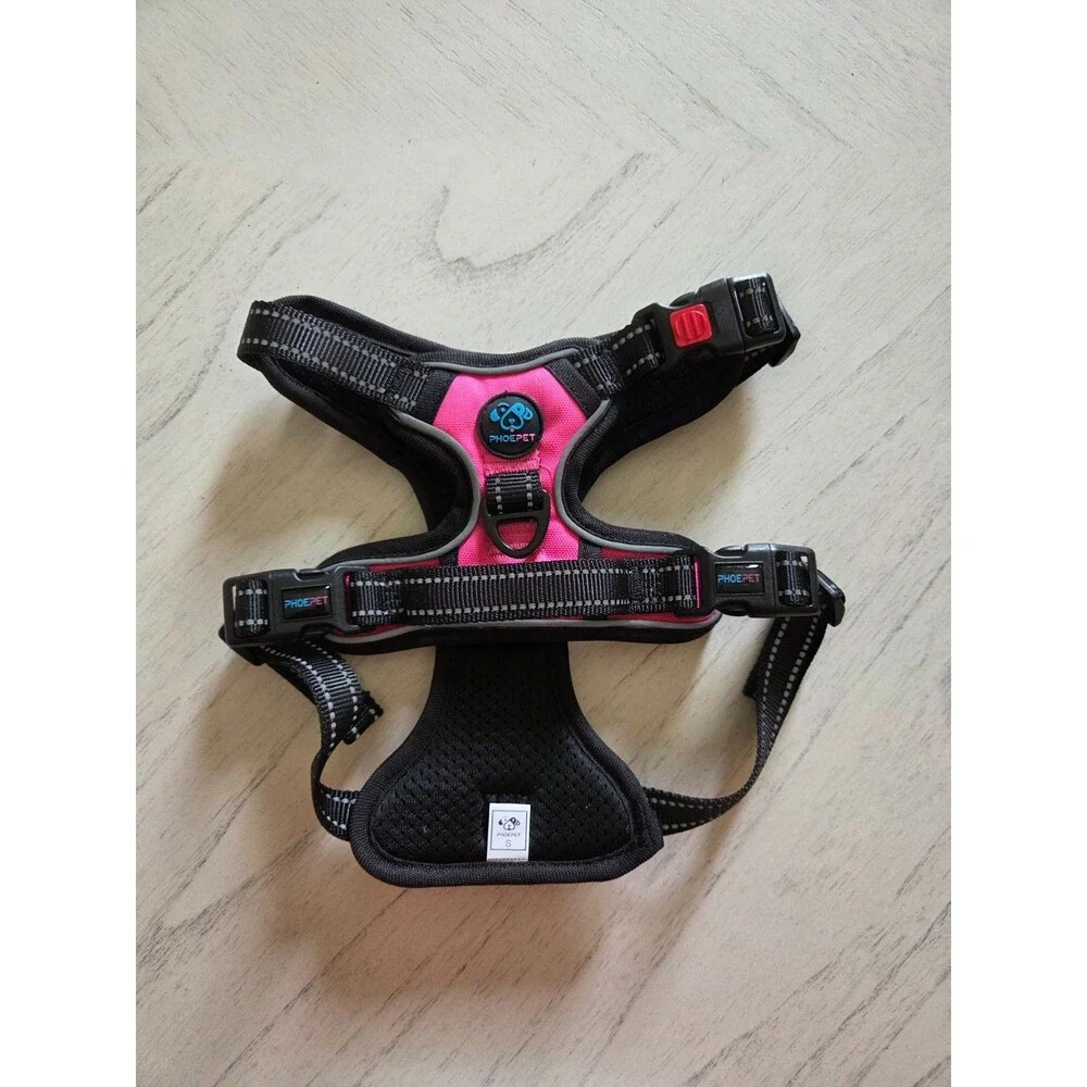 Phoepet No Pull Dog Harness Medium Reflective Vest Front Clip Handle S Pink